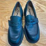 Free People Lyra Lug Sole Loafer Women's 7.5 Black Leather Slip On Round Toe S9 Photo 0