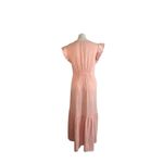 Honorine Ruby Ruffle Cotton Seersucker Midi Dress Size M Photo 9