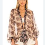 Free People Kantha Shimmer Tie Kimono in Desert Rose | REVOLVE Photo 0