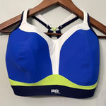 Panache Sports Bra 32K Royal Blue White Neon Yellow Full Support Size undefined Photo 0