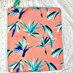Rachel Pally Reversible Clutch Mint/Coral Tropical Floral Print Fold Over Bag Photo 3