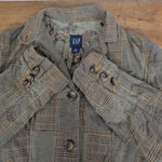 Gap Distressed Cotton Patchwork 2000's Blazer Size 6 Photo 2