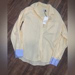 Zadig & Voltaire  Long Sleeve Tais Raye button up Shirt NWT $250 classic designer Photo 3