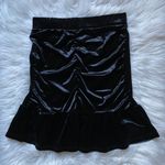VERO MODA Ruffle Velvet Mini Skirt Photo 0