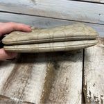 Coach F58032 Signature Double Corner Zip Wristlet Beige Tan Canvas Logo Purse Photo 9