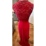 MORGAN AND CO. DEEP PINK LACE BODICE FLOOR LENGTH NWT SIZE 6 Photo 8
