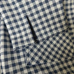 Nordstrom  Women’s Leggings Gingham Check Pull On Pants size M Blue Vintage NWT Photo 3