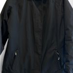 Lands' End  Women’s Performance Puffer Jacket Black Size MP 10-12 Photo 2