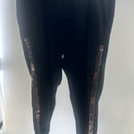 Bebe  Women's Logo Sequined Jogger Black‎ 3X Photo 0