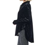 Jessica Simpson  Romy Velvet Shacket in Black Photo 1