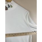 Breckenridge Women’s Embroidered Cotton Long Sleeve Top White Size M Photo 9