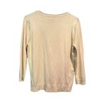 August Silk Knits Women's Light Pastel Yellow Cardigan Size L Photo 1