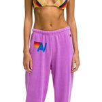 Aviator Nation  Logo Sweatpants Neon Purple  Photo 0