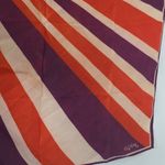 Vintage Vera Sunray Scarf Made In Japan Orange Photo 4