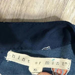 Hint of Mint  3/4 Sleeve Navy Paisley Tunic Top Flowy Boho Hippie Dress Size XL Photo 3