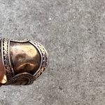 Vintage Native American 925 Sterling Silver Engraved Women’s Size 7.5” Blue Photo 4