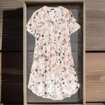 Torrid Lexie Light peach blush Pink Floral Chiffon H Photo 4