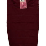 Emerald Sundae Burgundy Maxi Halter Dress‎ by  XL Photo 0