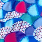 One Piece BELOVED Scooped Neck Hi Cut Fish Scale/ Mermaid  swimsuit Photo 5