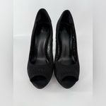 Apt. 9  Laser-Cut Apkennedy Black Platform Heels Size 8.5 Photo 1