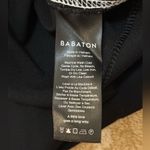 Babaton Aritzia  black mini dress white stitching women’s size 2 Photo 7