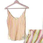 J Brand ‎ metallic silk blend spaghetti straps tank top camisole Small Photo 1