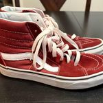 Vans White and red suede Skateboard Shoes Photo 3