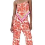 ZARA NWT  Pajama Style Wide Leg Multicolor Printed Pant Small Blogger Fave Photo 0