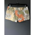 Lux Vintage Vibe Floral Print Summer Shorts Orange Size 8 Photo 1