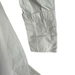 Patou White Pleated Long Sleeve Mini Poplin Tie Waist French Shirt Dress 6 Photo 7