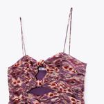 ZARA  Printed Draping Mini Dress NEW Photo 7