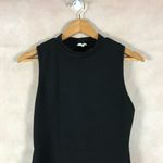 Caution to the Wind Black Mockneck Textured Sleeveless Dress SMALL Photo 2