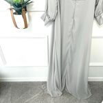 Lulus  Gray Off-the-Shoulder Maxi Dress 68303 Size XL Photo 5