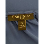 Sami & Jo Women's Blouse 2X Blue Photo 5