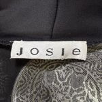 Vintage 90's Josie Robe One Size Sheer Satin Trim Kimono Medallion Lingerie Black Photo 7