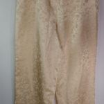 Beautiful M Floral Etched Satin Gold Lounge Pajama Pants Size M Photo 0