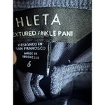 Athleta Brooklyn Textured Ankle Pant Size 6 Blue Leopard EUC Blue Animal Print Photo 3