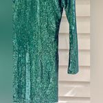 ZARA  Women Mini Green Sequin Dress NWT Photo 8