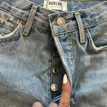 Gold Hinge AGOLDE Parker Distressed Denim Shorts size 23 Photo 4