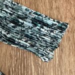 Vince  Blooms Blouse Top Green Blue Print Pleated Size small Photo 10