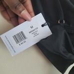 We Wore What  Black  Bandana Gold Sea Shell Kerchief Y2K Swim Top Size Medium Photo 4