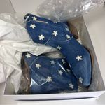 Sundance NEW Western Sojourner Boots Women’s 38 8 Denim Cowgirl Boho Made Italy Photo 10