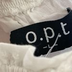 Anthropologie O.P.T White Embroidered Short Sleeve Mini Dress L Photo 6