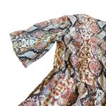Lovers + Friends  Epiphany Shorts Romper Snake Print Flowy Lace Up Size Small Photo 8