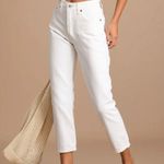 Levi’s 501 Skinny White High Rise Distressed Denim Jeans Photo 0