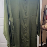 Jon & anna Women's Green Shirt Dress Size L Photo 0