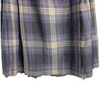 Vintage Al Jean Canada Inc. plaid pure virgin wool pleated kilt skirt Gray Size undefined Photo 7