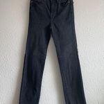 frame denim Frame Jeans Womens Black Le High Straight Stagger Raw Hem Black Wash Siz… Photo 0