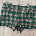 New York & Company‎ Green Plaid Shorts Size 10 Photo 0