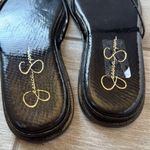 Jessica Simpson Black Snake Print Strappy Flat Sandals Size 8 Photo 5